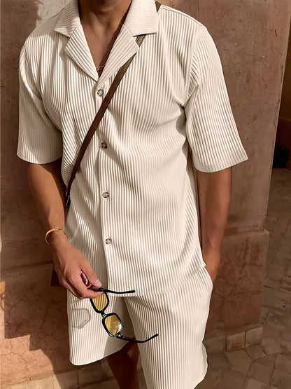 Linen Casual Summer Pants Set