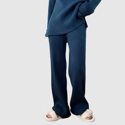 Women's Wide Leg Knit Two-Piece Set