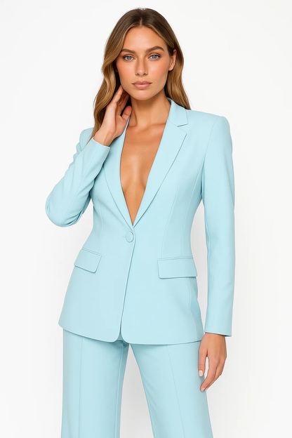 Women's Blazer Pantsuit Set
