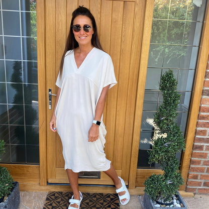 Chic V-neck Sundress for Women