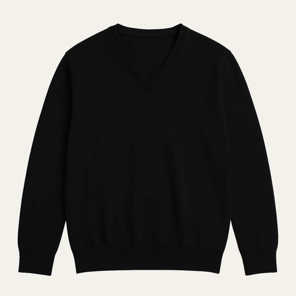 Men's Soft Knit V Neck Sweater - VibreMode