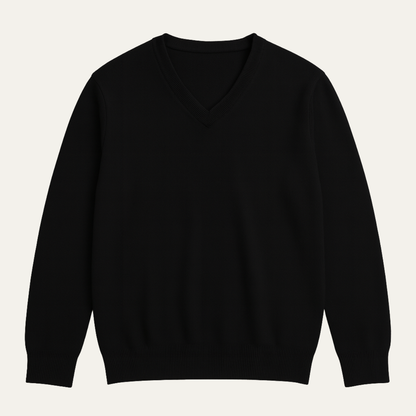 Men's Soft Knit V Neck Sweater - VibreMode