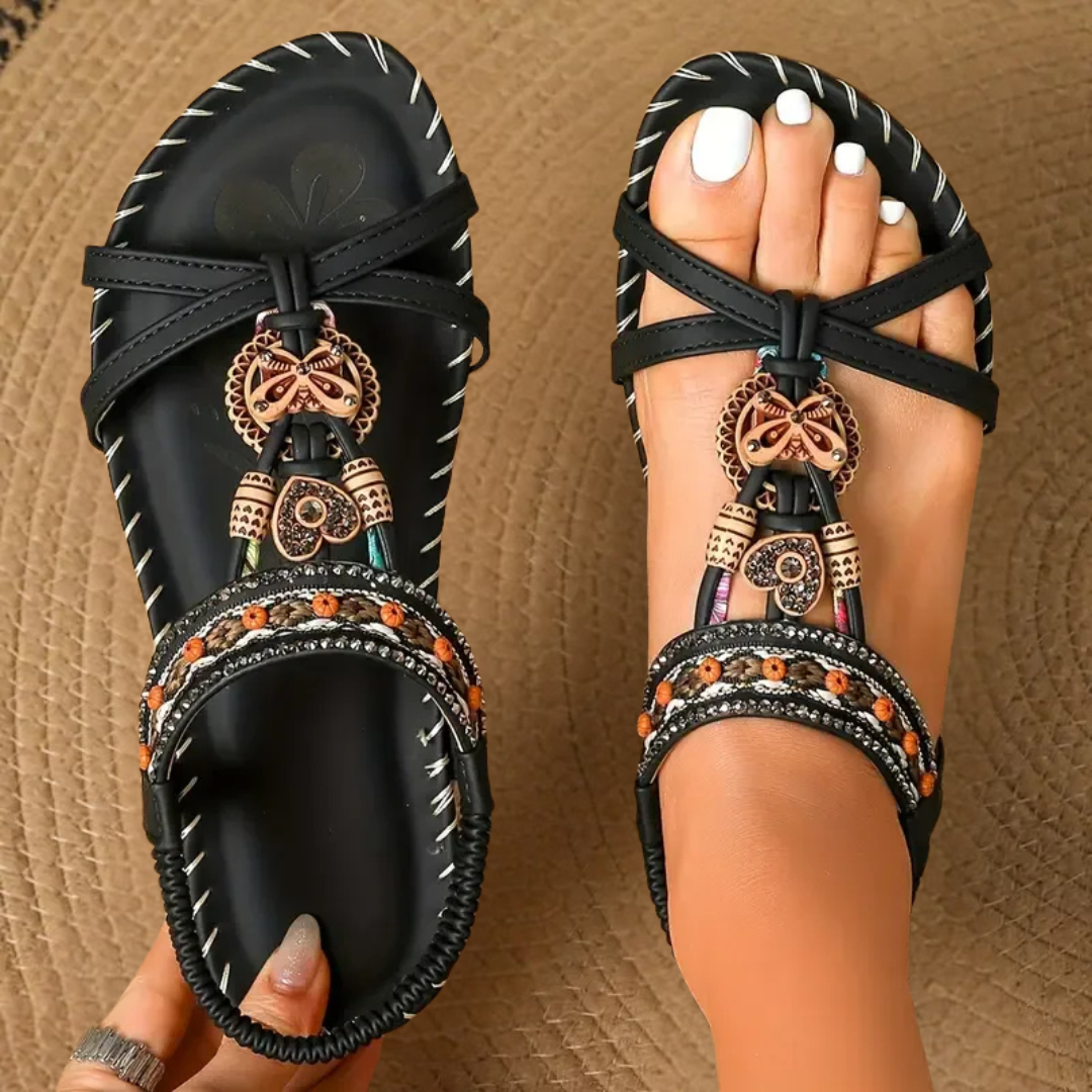 Women's Flat Strappy Open-Toe Sandals