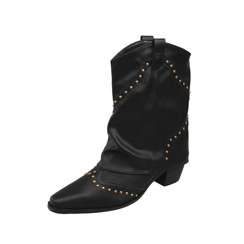 Decorative Embellished Cowboy Boots