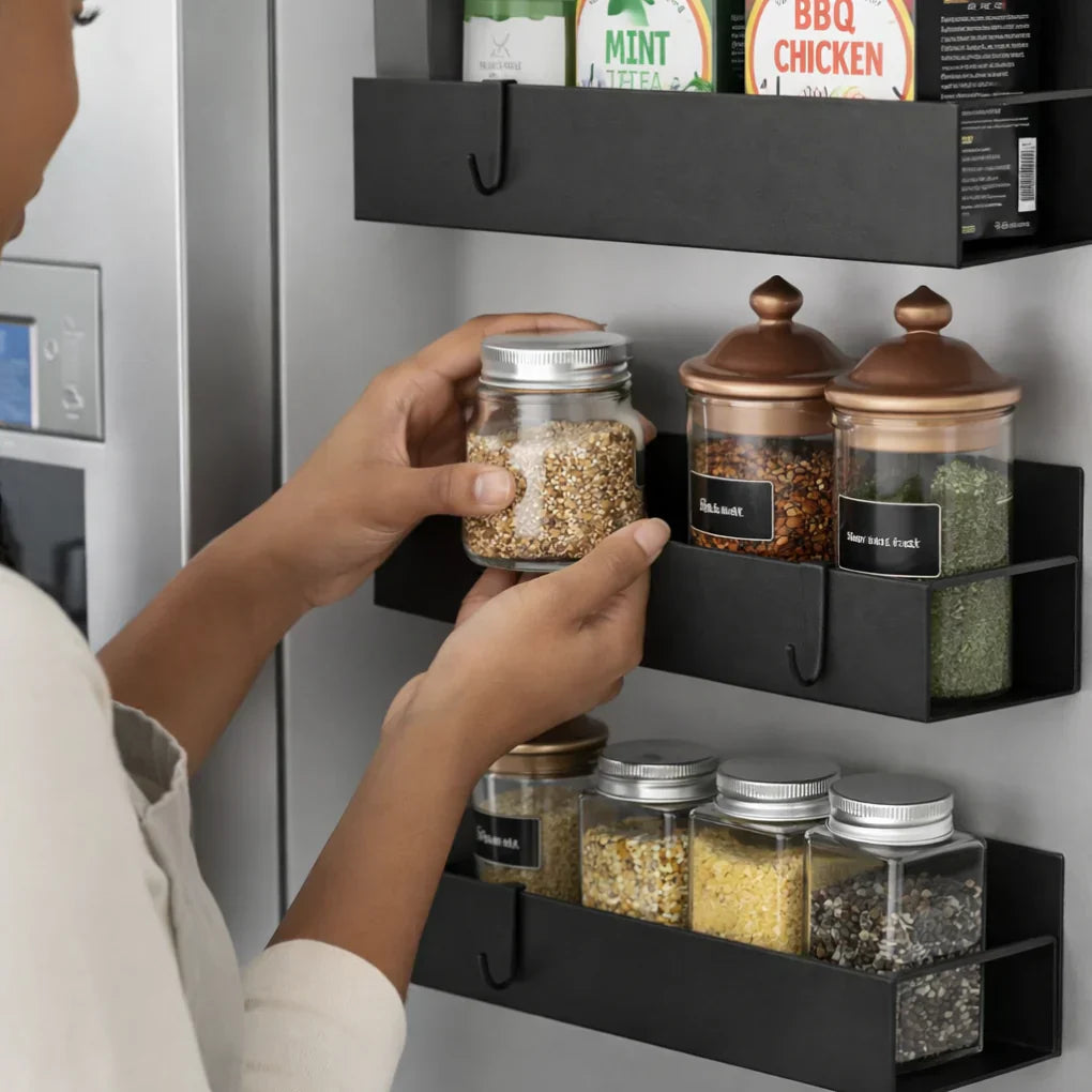 Magnetic Spice Rack Storage