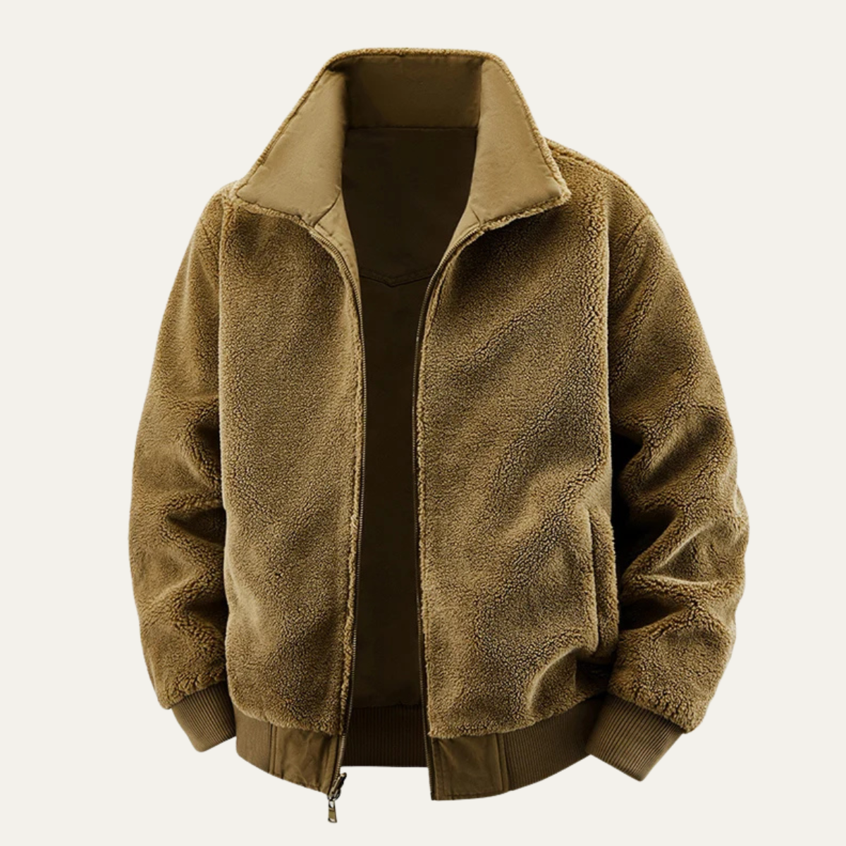 Men's Reversible Bomber Jacket Fleece Lined