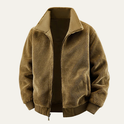 Men's Reversible Bomber Jacket Fleece Lined