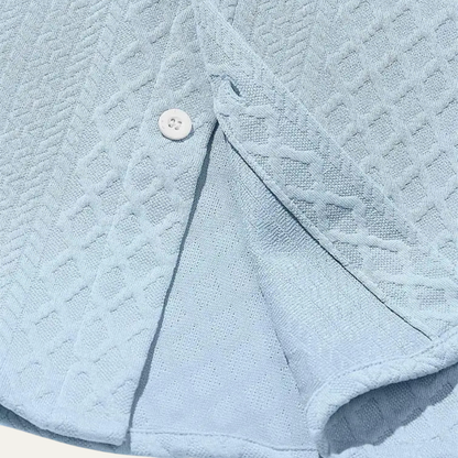 Men's Knit Business Casual Shirt