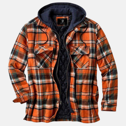 Warm Plaid Men's Flannel Shirt Jacket