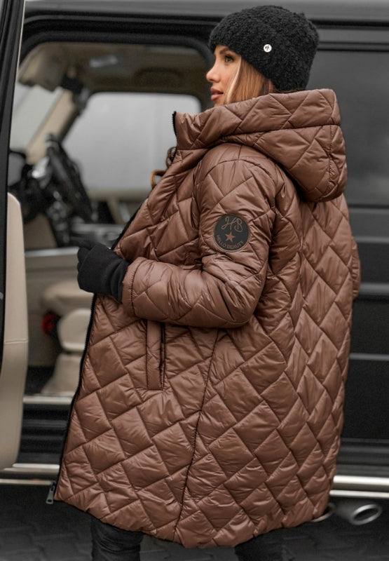 Women's Longline Hooded Puffer Jacket