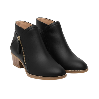 Ladies Comfortable Fall Suede Low Heel Chelsea Ankle Boots