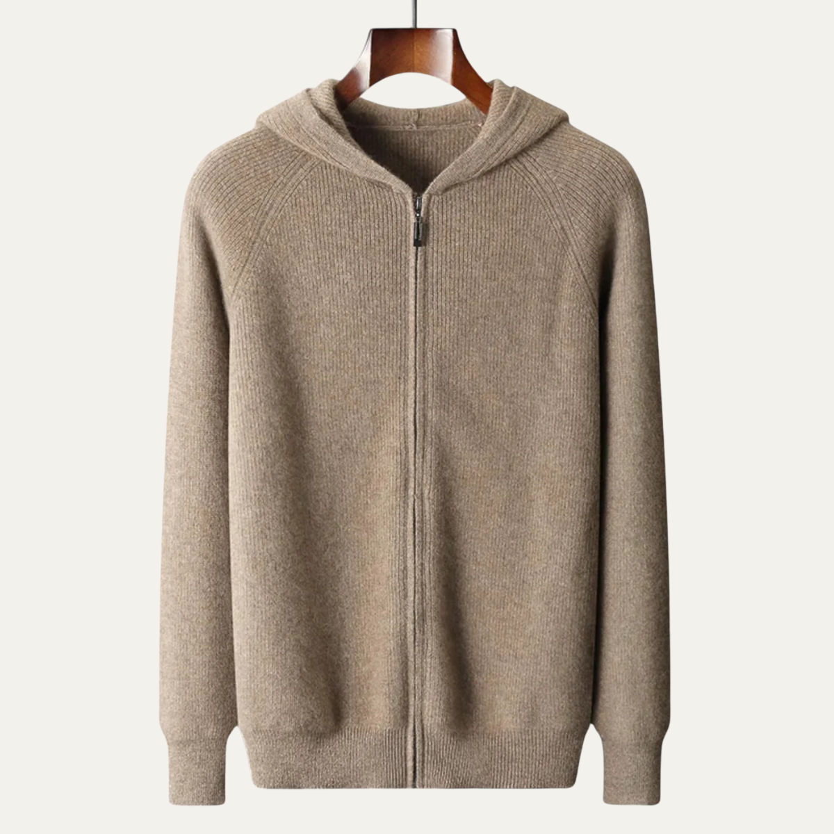 Men's Merino Wool Zipped Sweater Soft