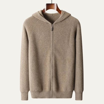 Men's Merino Wool Zipped Sweater Soft
