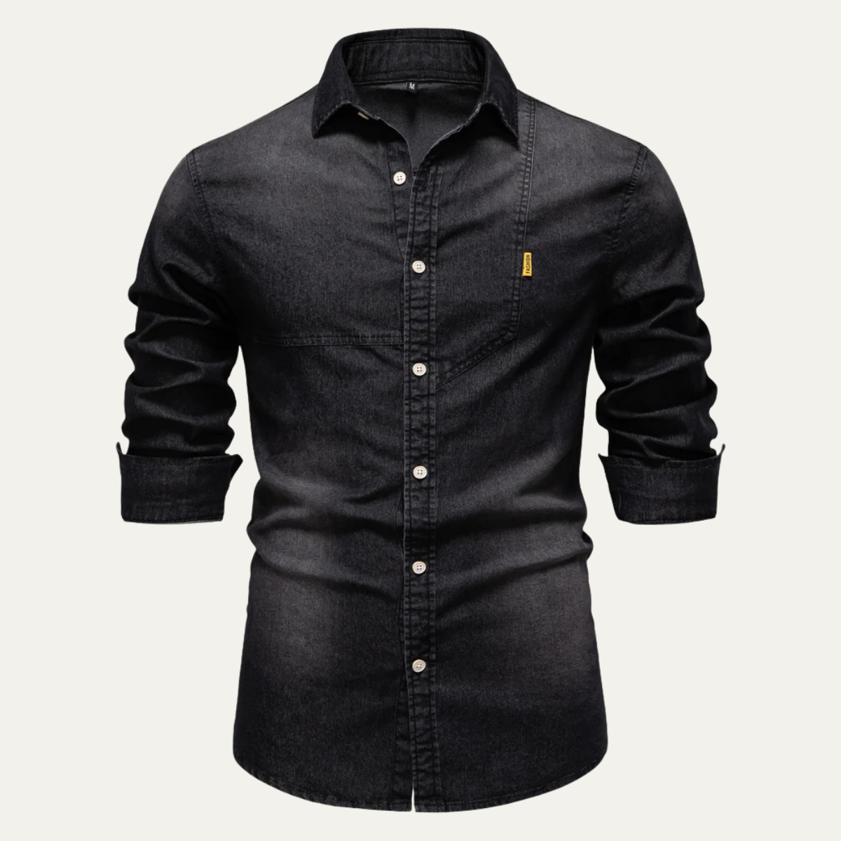 Mens Slim Fit Denim Cowboy Shirt