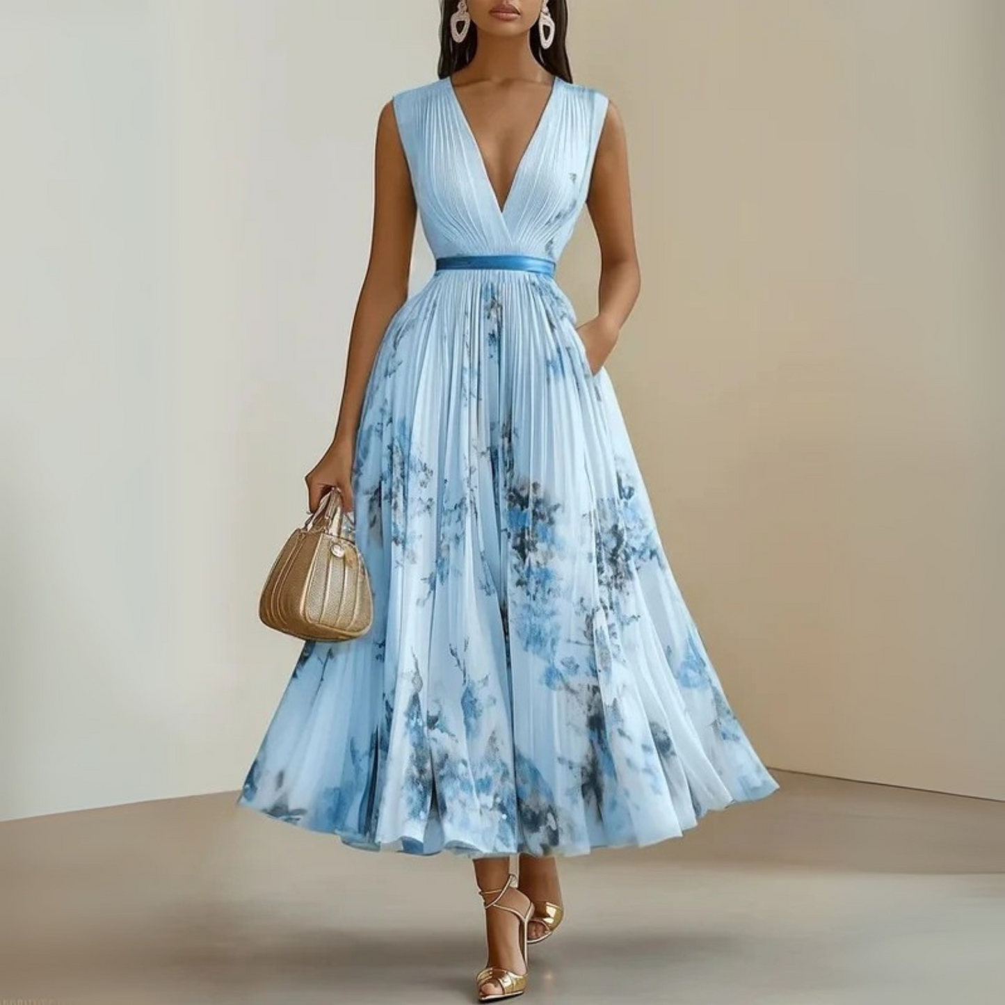 Women's Pleated Summer Dress