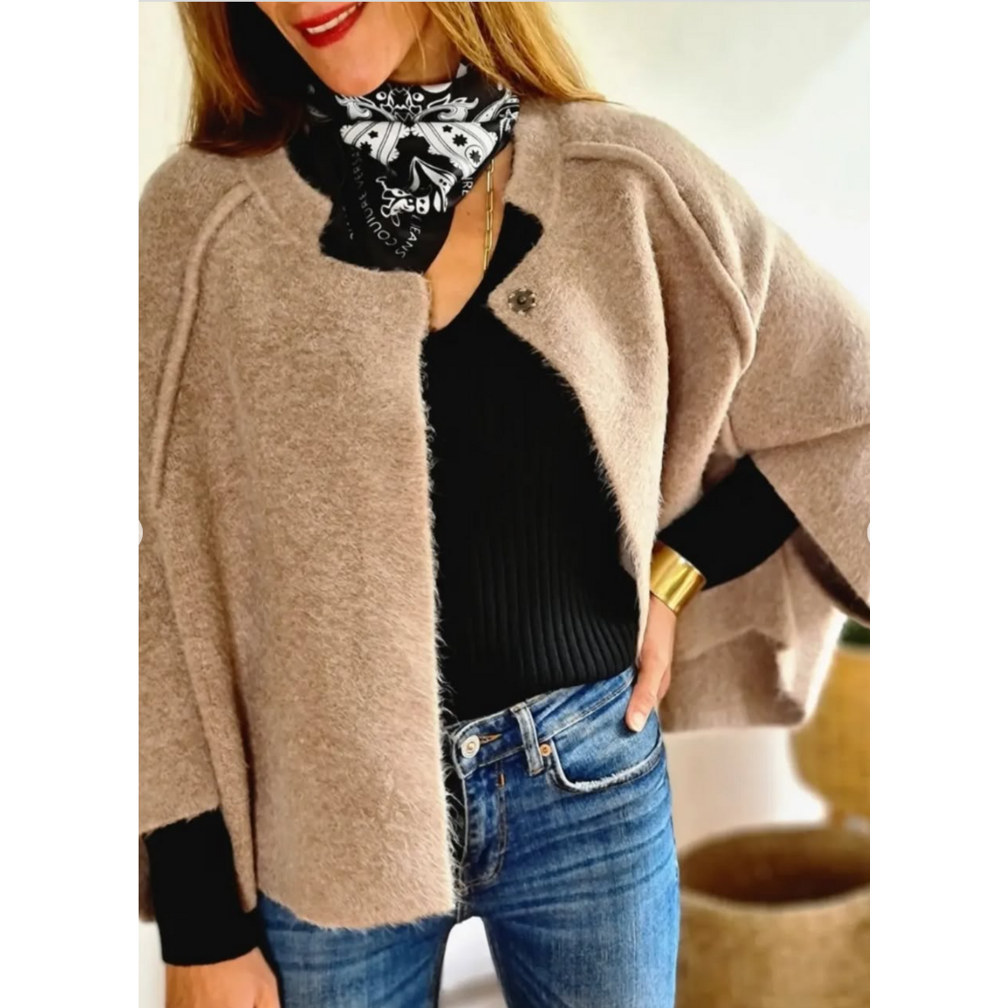 Women's Open Front Knitted Cardigan