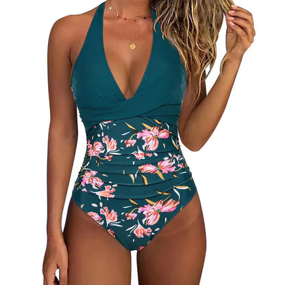 Women's Halter Neck Swimsuit Comfortable - VibreMode
