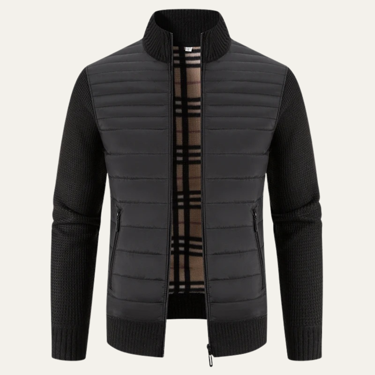 Men's Padded Stand Collar Winter Jacket