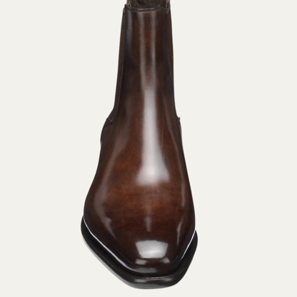 Men's Leather Chelsea Boots Vintage Brown