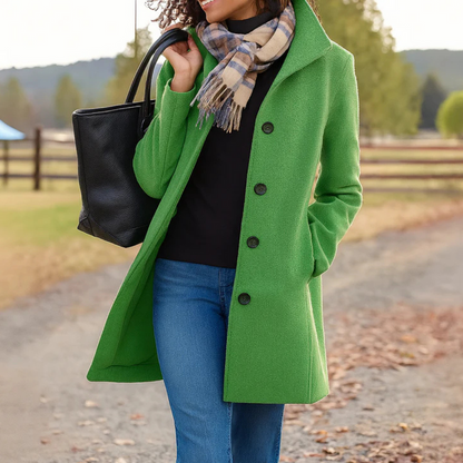Timeless Button Front Trench Coat