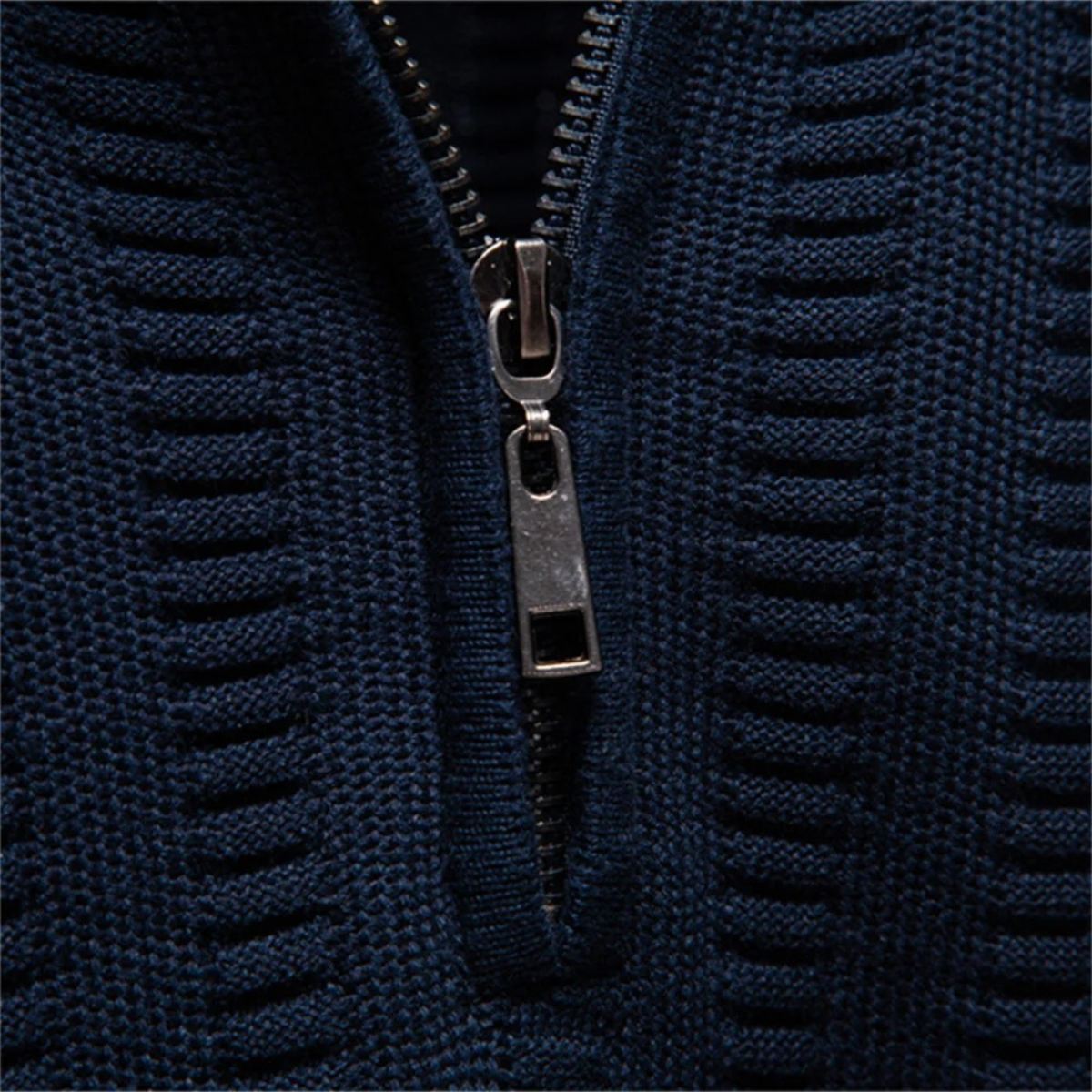 Men's Quarter Zip Winter Sweater