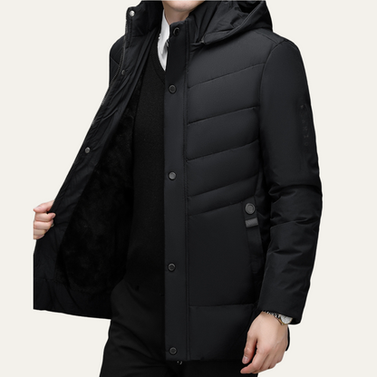 Men's Winter Hooded Puffer Jacket Warm