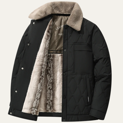 Men's Fleece Lined Baseball Jacket