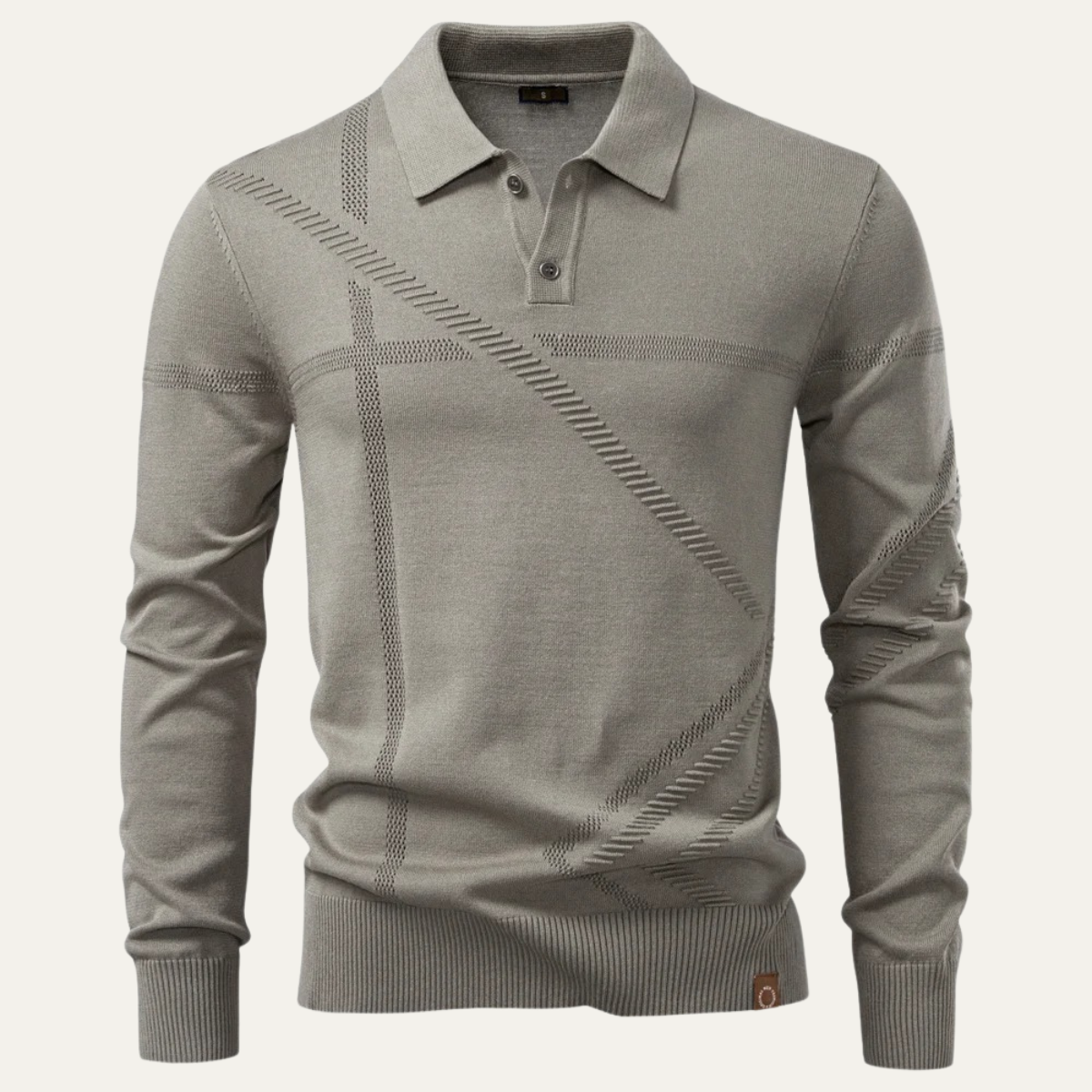 Men's Lightweight Knit Polo Sweater - VibreMode