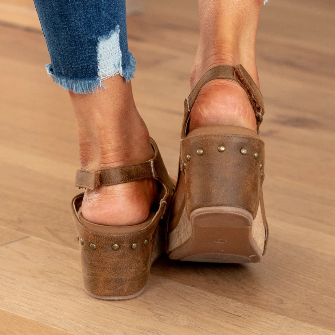 Women's Platform Wedge Sandals Open-Toe