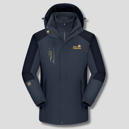 3-In-1 Waterproof Ski Jacket Insulated Winter Coat