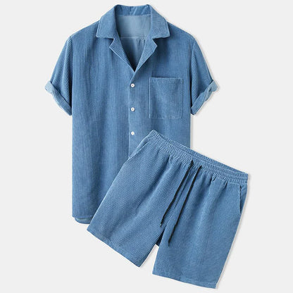 Men's Corduroy Shorts Set