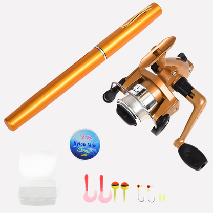 Portable Telescopic Fishing Rod Reel Set Compact