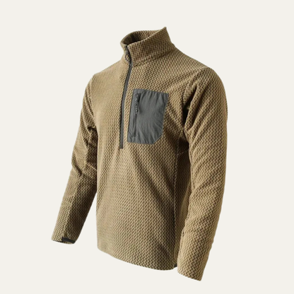 Warwick Men's Wavy Texture Sweater Chest Pocket
