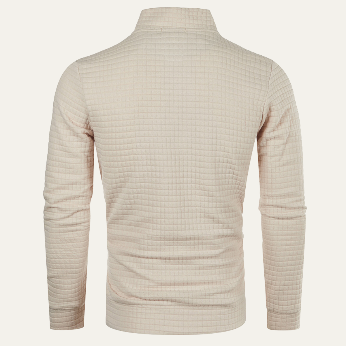 Men's Lightweight Quilted Half Zip Sweater