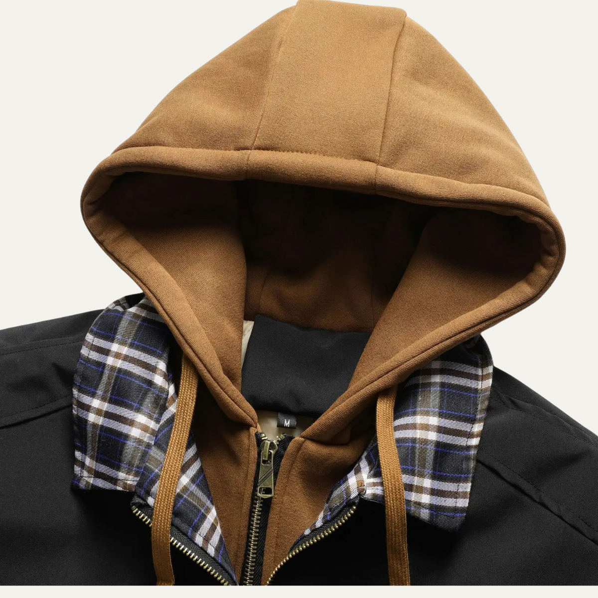 Men's Multi-Layer Hooded Bomber Jacket