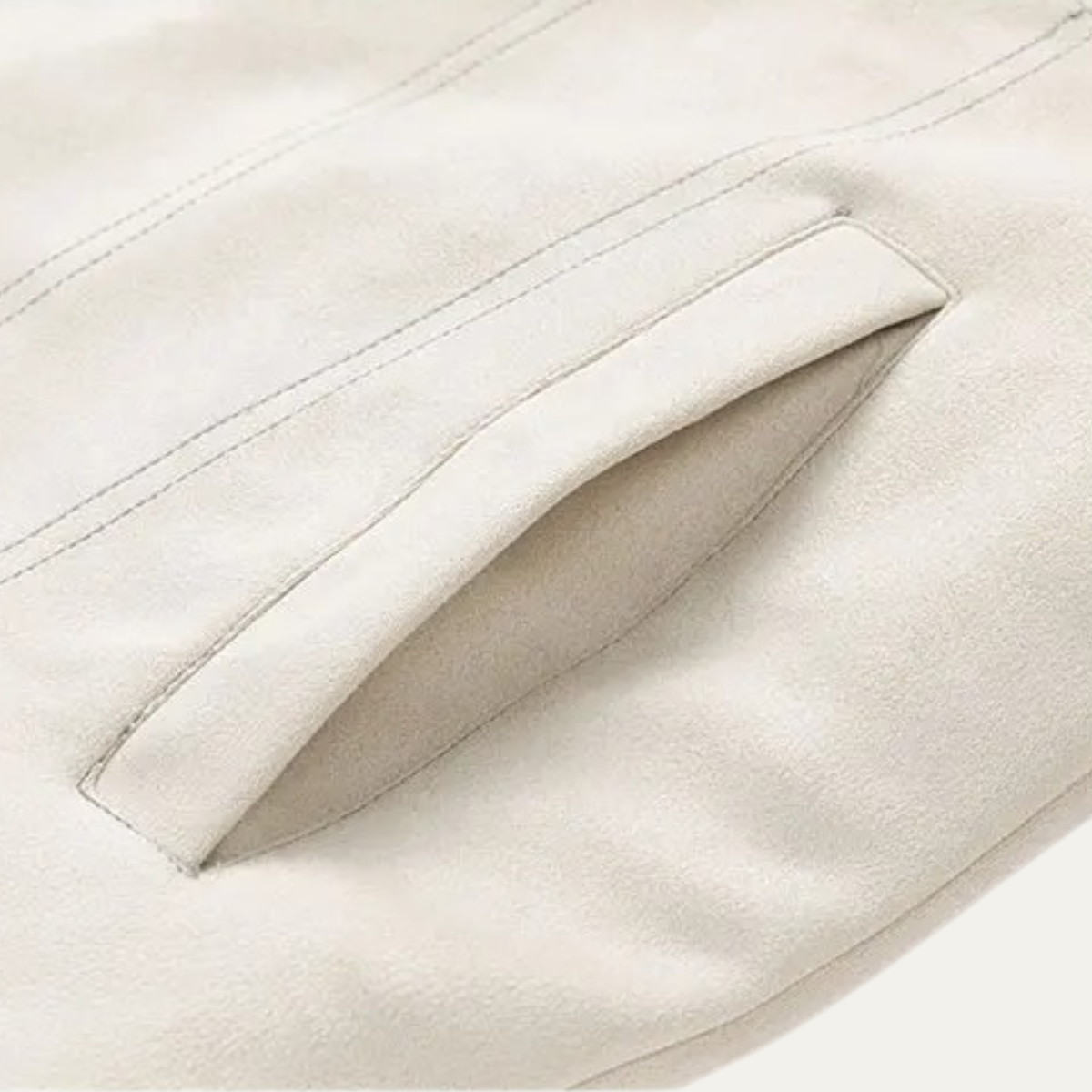 Men's Suede Sherpa Jacket Fleece Lined Shearling Collar