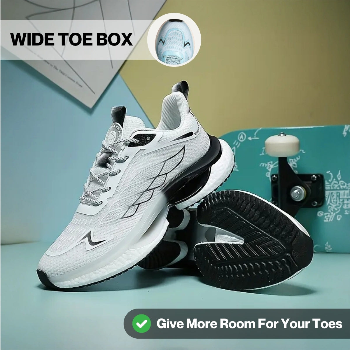 Men's Airy Breathable Sports Shoes Lightweight Running Sneakers