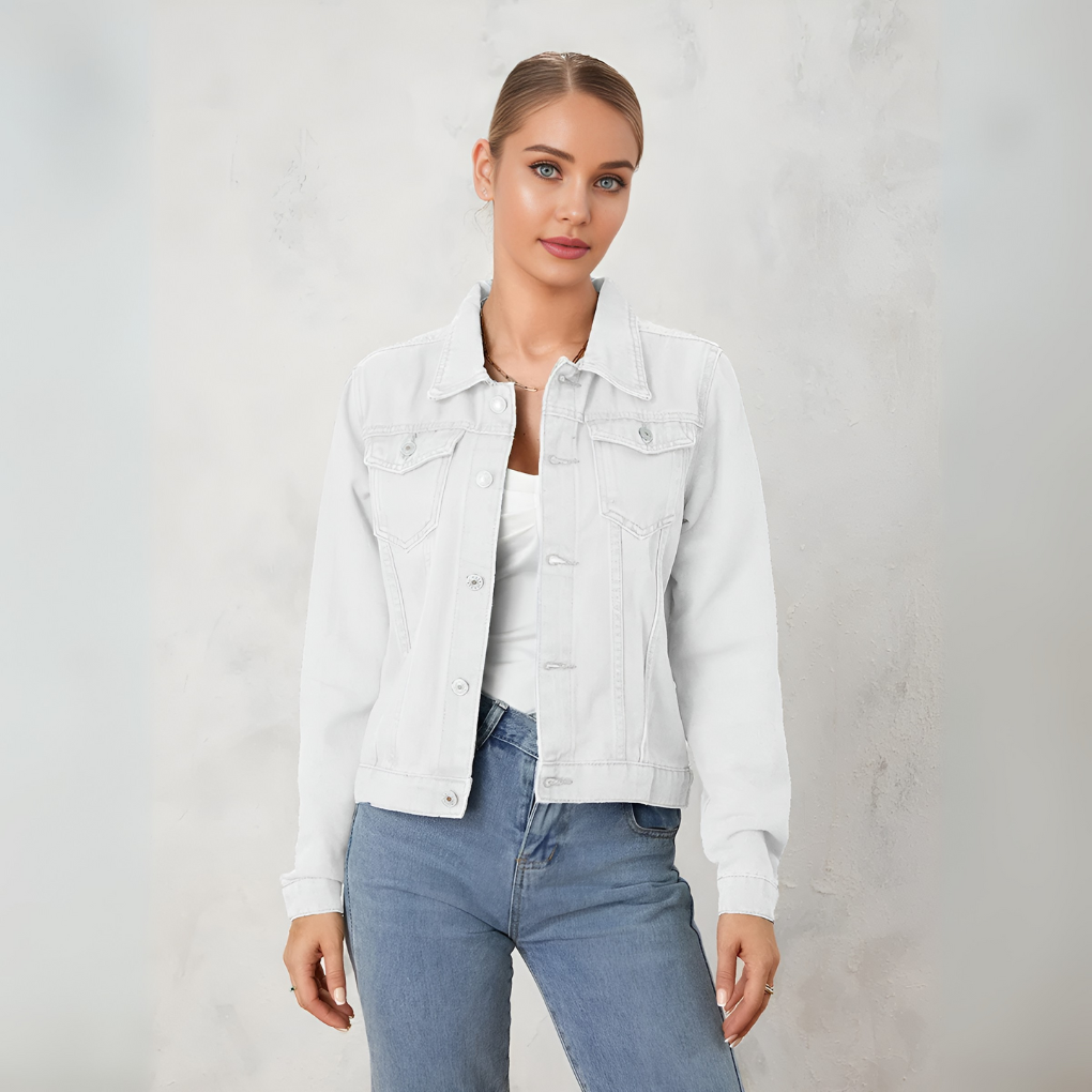 Women's Denim Button Down Jacket