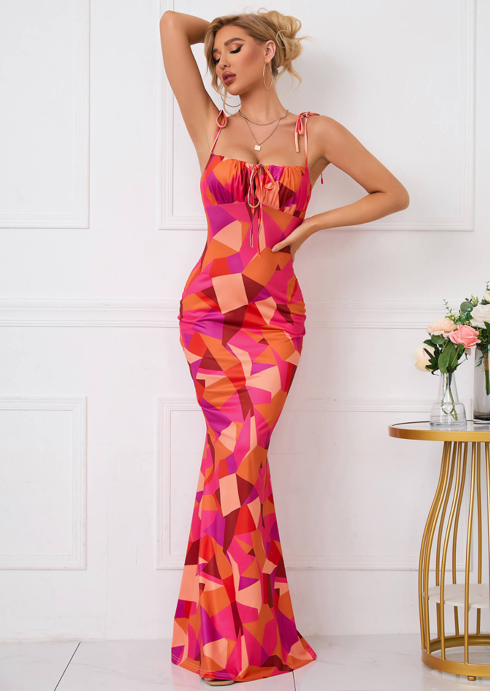 Beautiful Flower Long Dress