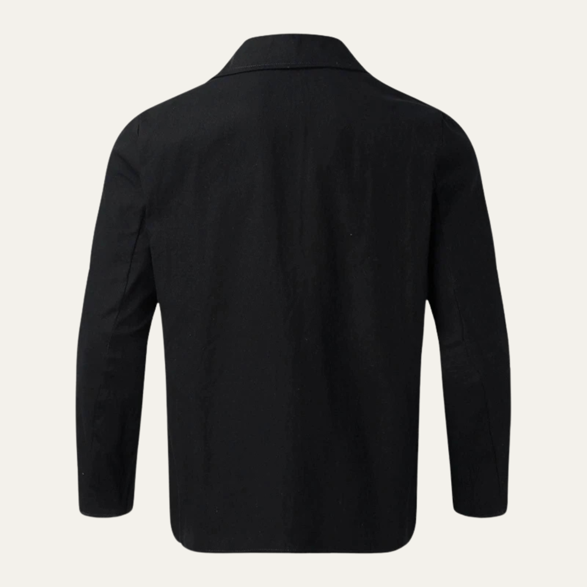 Men's Double Breasted Peacoat Wool Casual Navy
