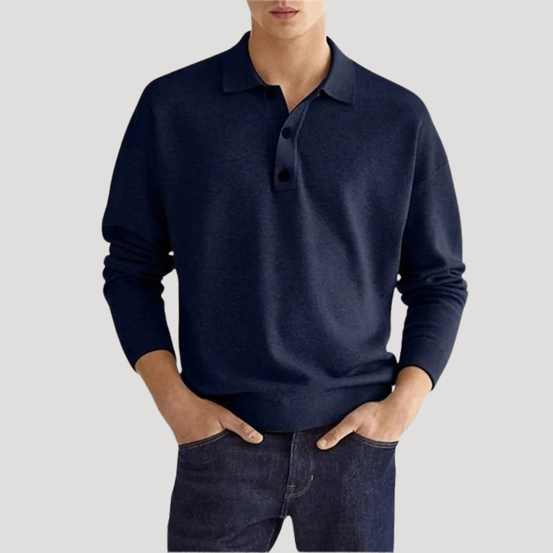 Men's Classic Spring Polo Sweater