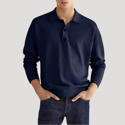 Men's Classic Spring Polo Sweater