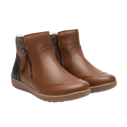 Women's Low Heel Round Toe Elastic Boots