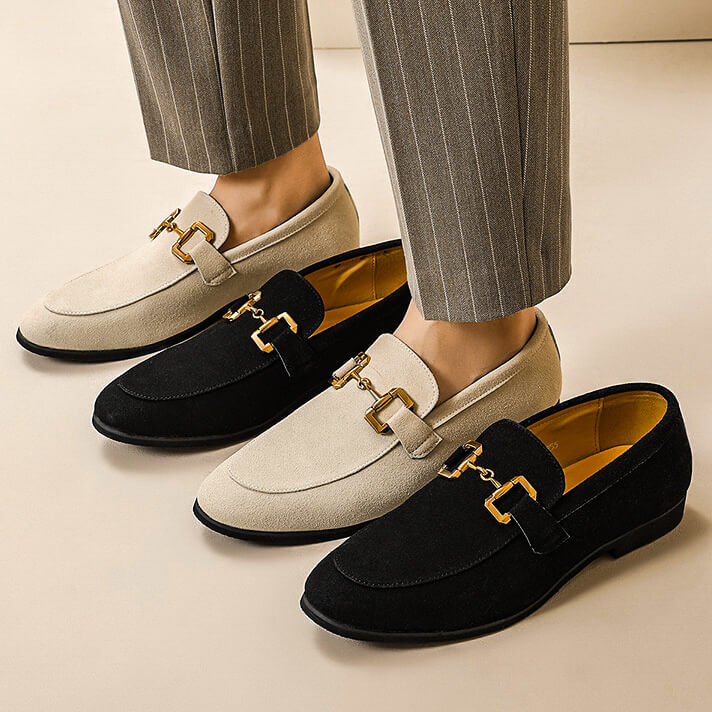 Luxury Suede Slip On Loafers