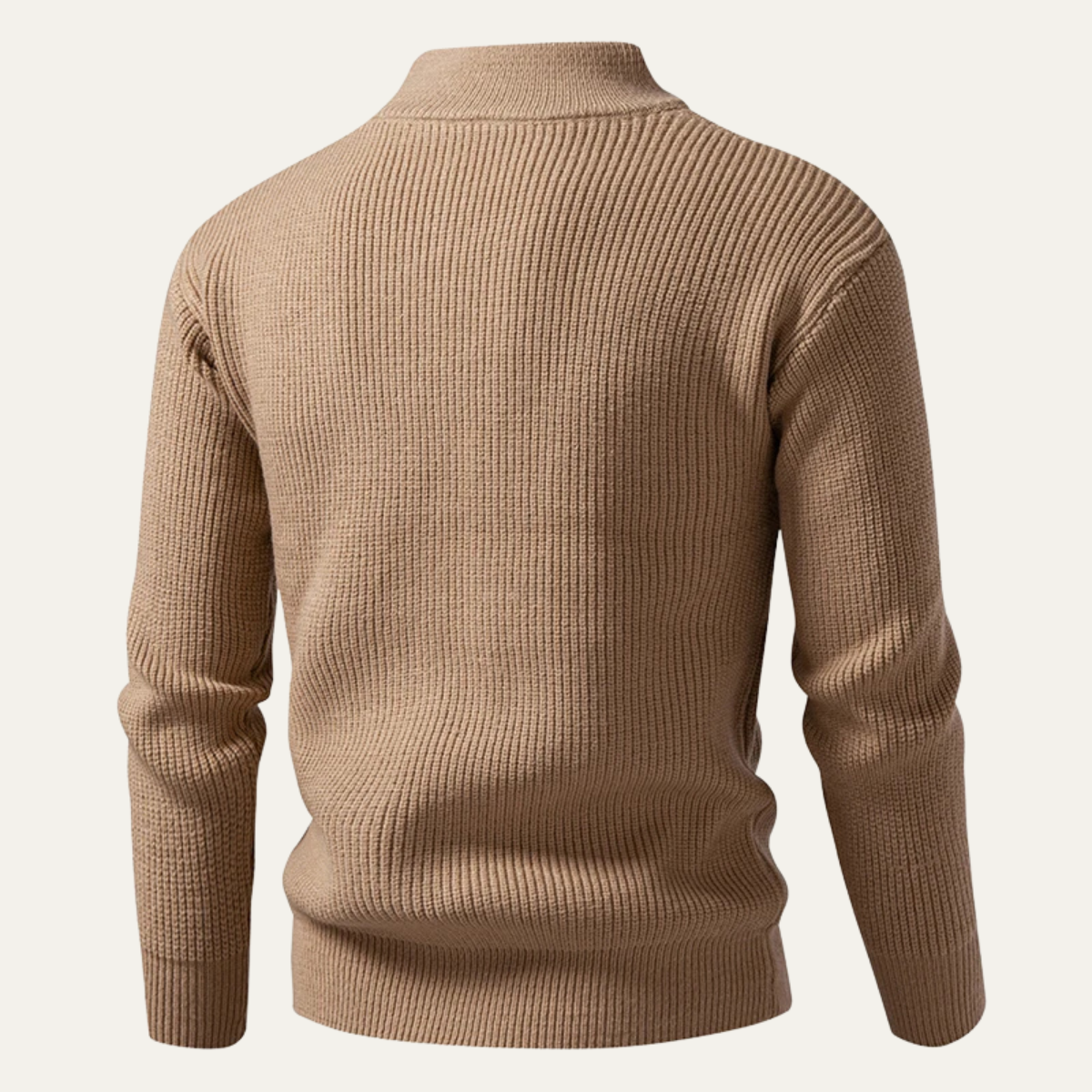 Men's Half Zip Knit Sweater Stand Collar Ashbury