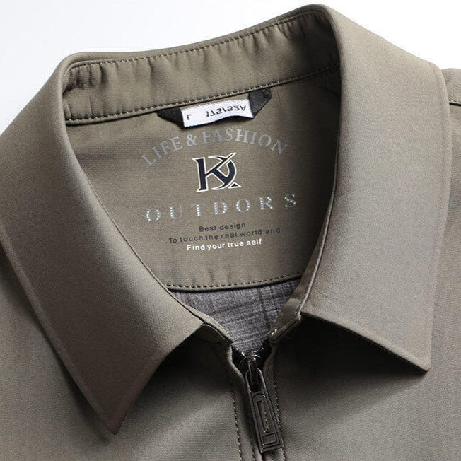 Men's Leather Boris Jacket → Classic Mens Biker Jacket