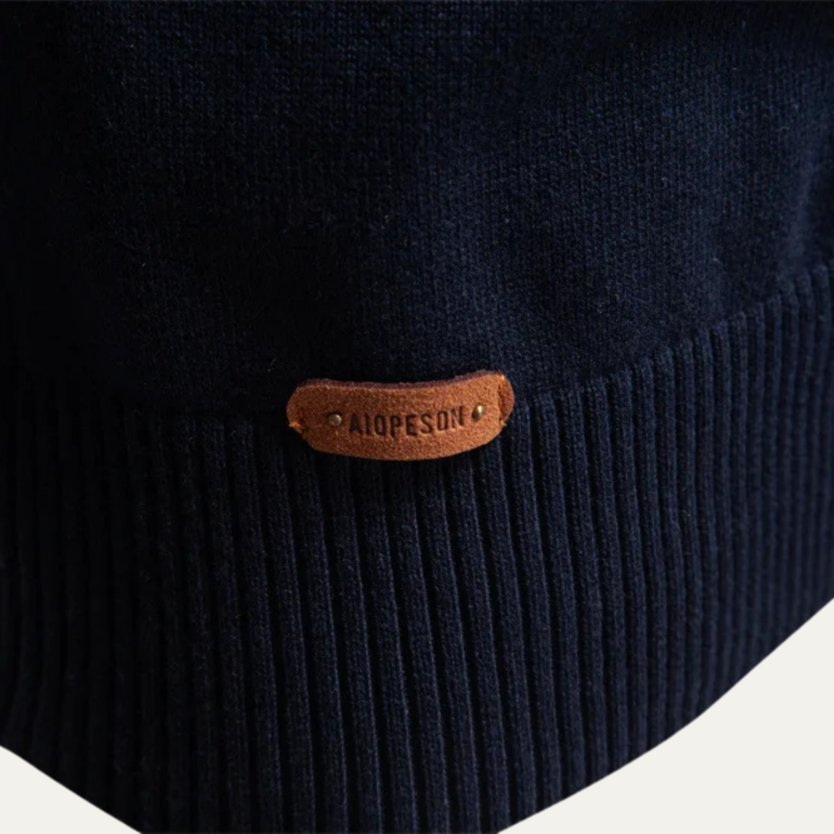Men's Half Zip Knit Sweater Business Casual
