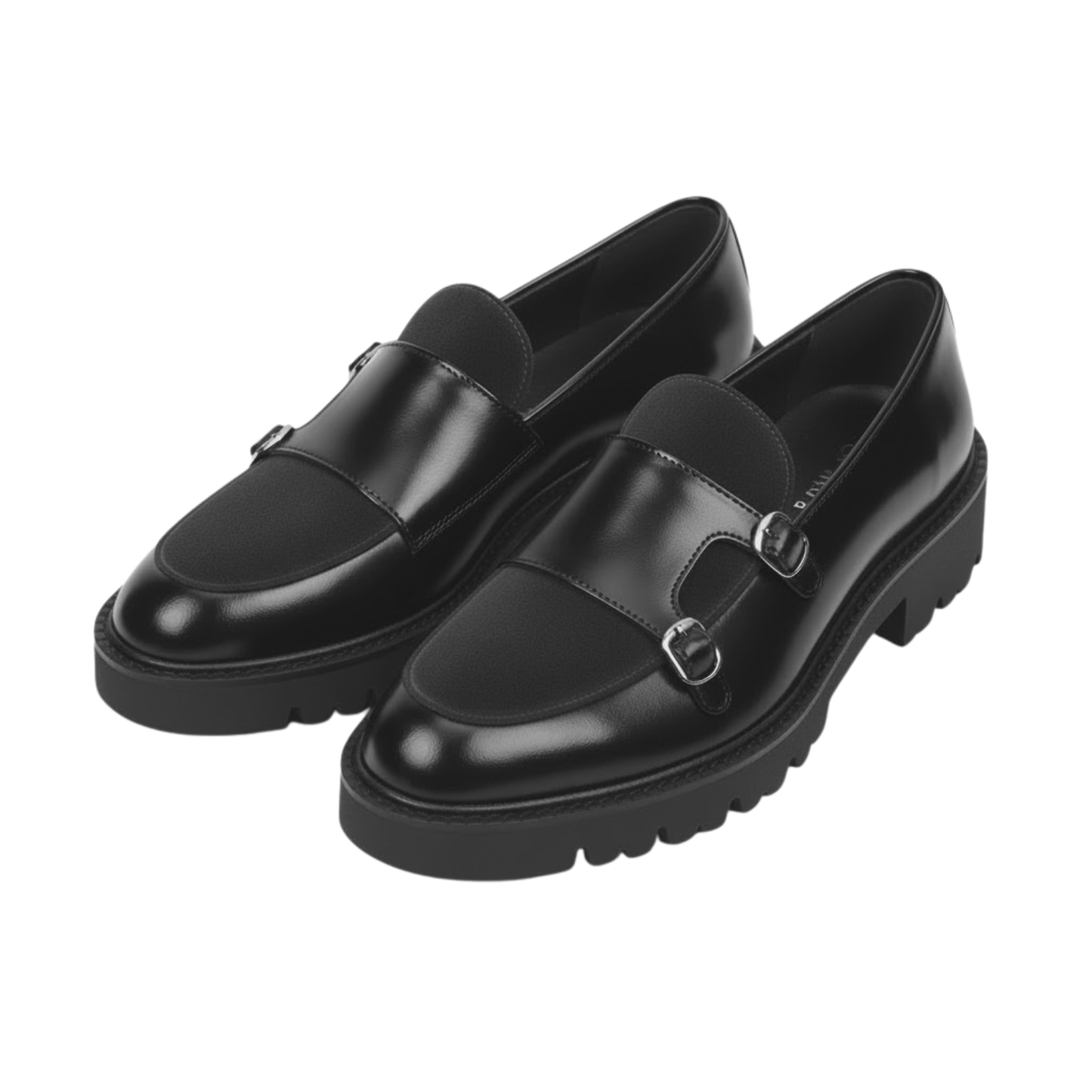 Classic Men's Leather Slip On Shoes Thick Sole - VibreMode