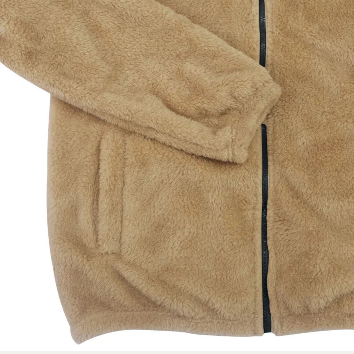 Men's Velvet Hoodie Jacket Soft Fleece Warm