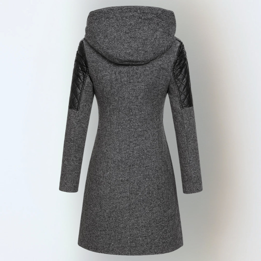 Women's Asymmetrical Zip Hooded Coat